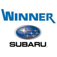 Winner subaru - Our team will work hard with you to make sure you leave our dealership with a model that you adore. Here are some perks you’ll enjoy when you choose Winner Subaru: New vehicle specials & a pre-owned selection under $15K to help you secure a competitive price near Newark. Trade in your current Subaru with our Guaranteed Trade-In program.